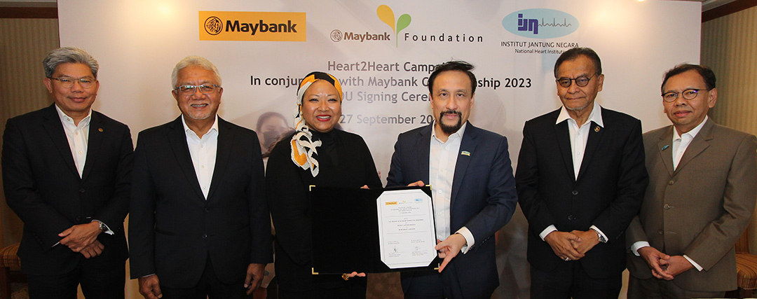 Maybank Foundation and IJN signs MoU to provide life-saving treatments to pediatric heart patients of children in need from ASEAN each year via its newly launched ‘Heart2Heart’ campaign. 